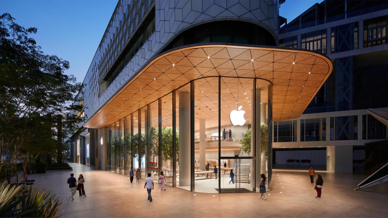 Apple BKC Mumbai store previewed ahead of April 18 opening: See pictures Apple BKC Mumbai store previewed ahead of April 18 opening: See pictures
