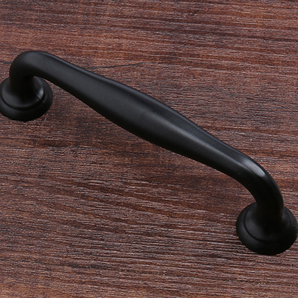 Matte Black Strength Cabinet Door Handles Pull Bureau Kitchen Dresser ... Matte Black Strength Cabinet Door Handles Pull Bureau Kitchen Dresser ...