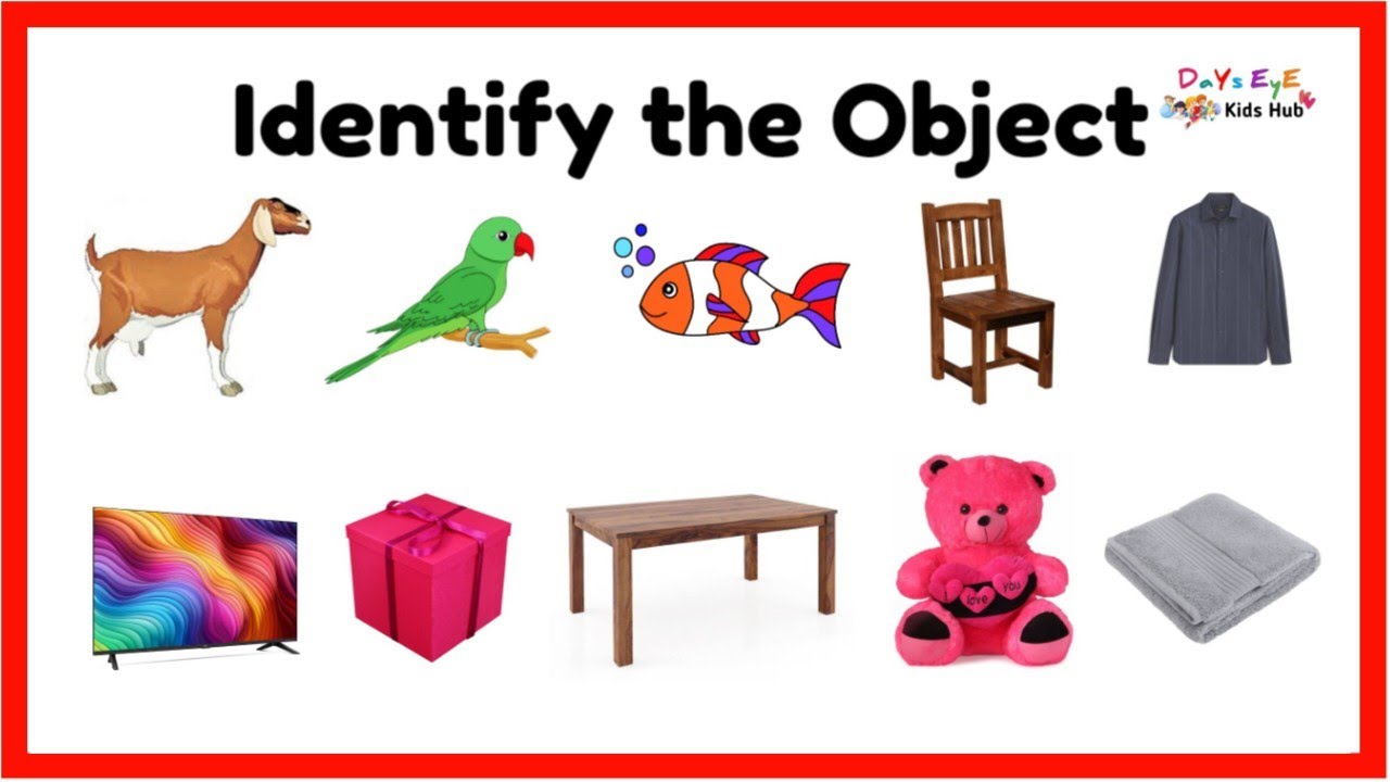 Identify the object based on Picture | Object Identification for kids ...